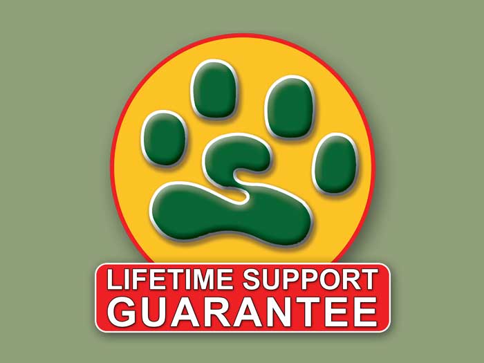 Unique Lifetime Support Guarantee