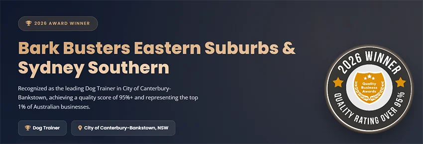 Best Dog Training City of Canterbury Award 2026